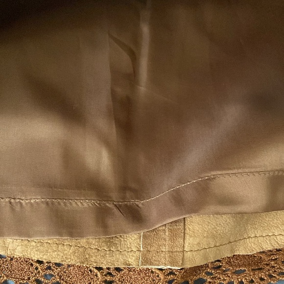 INC Internationsl Concepts 100% suede leather skirt. Acetate Lining. - Picture 7 of 7
